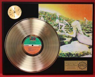 Led Zeppelin Houses Of The Holy LTD Edition 24Kt Gold LP Record & Clock Display Quality Collectible Entertainment Collectibles
