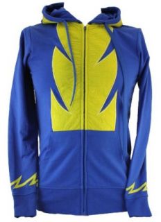 My Little Pony MLP Mens Zip Up Costume Hoodie Sweatshirt   Wonder Bolts (Bronie Approved) on Blue (X Small): Clothing