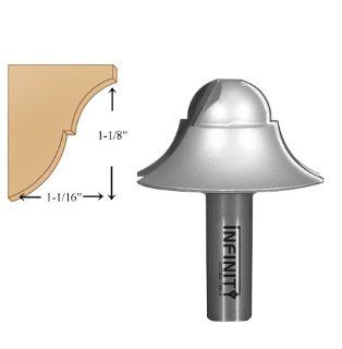 Infinity Tools 17 530, 1/2" Shank 17th Century Period Profile Router Bit   Decorative Edge Router Bits  