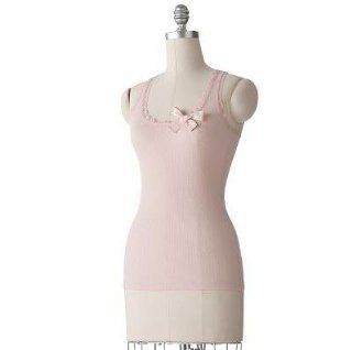 Lauren Conrad Ribbed Bow Tank, Peach Whip, Extra Small: Everything Else