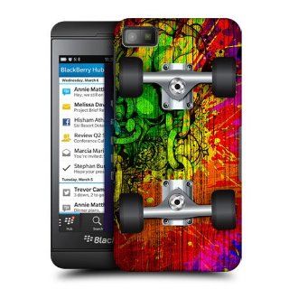Head Case Designs Splatter Skateboards Hard Back Case Cover For BlackBerry Z10: Cell Phones & Accessories