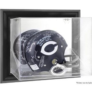 Mounted Memories Chicago Bears Black Framed Wall Mounted Helmet Display : Sports Related Display Cases : Sports & Outdoors