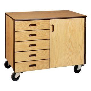 Drawer/Shelf Mobile Storage Cabinet w/ Door   Standard Frame : Office Products