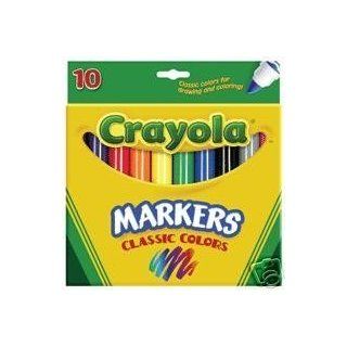 Crayola Broad Line Markers, Classic Colors   10 Count: Toys & Games