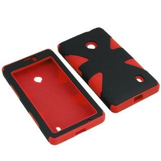 BW Dynamic Protector Hard Shield Snap On Case for T Mobile, AT&T, MetroPCS Nokia Lumia 521 520  Red: Cell Phones & Accessories