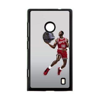 Funny Creative NBA Chicago Bull MICHAEL JORDAN Phone Case Cover for Nokia Lumia 520 Best Hard Plastic Cover for Nokia: Cell Phones & Accessories