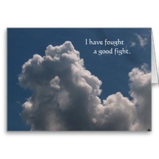 The Fighter:  Fought the Good Fight Greeting Card
