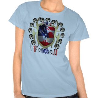 USA Soccer Tribal Shield Ladies Babydoll Tee