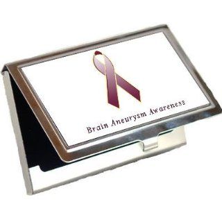Brain Aneurysm Awareness Ribbon Business Card Holder : Office Products