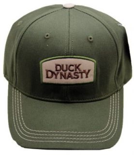 Duck Dynasty Licensed Cap Hat Green with Logo Adjustable Back Fits All Novelty Baseball Caps Clothing