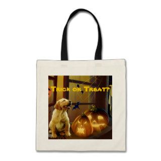Labrador Retriever Puppy Halloween Tote Bag