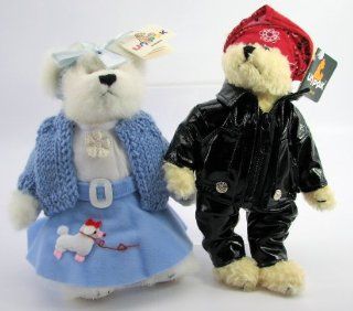 '50s Style Poodle Skirt Girl and Greaser Plush Teddy Bear Friends: Toys & Games