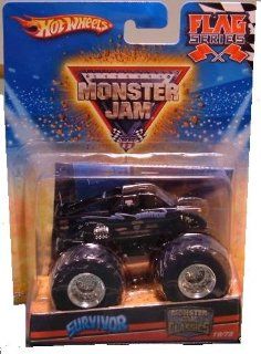 Hot Wheels Monster Jam "Monster Jam Classics" 2010 SURVIVOR   Flag Series #19/75 1:64 Scale Collectible Truck: Toys & Games