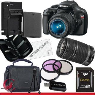 Canon EOS Rebel T3 Digital Camera and 18 55mm & 55 250 IS II Lens Kit Package 2 : Digital Slr Camera Bundles : Camera & Photo