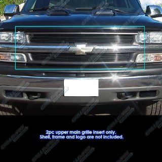 Custom Fits Chevy Silverado 1500/00 06 Suburban/Tahoe Black Billet Grill: Automotive