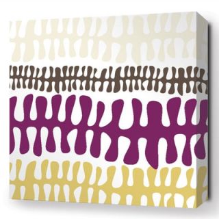 Inhabit Spa Plankton Stretched Graphic Art on Canvas in Plum PLPL Size 16 x