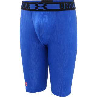 UNDER ARMOUR Boys HeatGear Sonic Fitted Shorts   Size Xl, Royal/neo Pulse