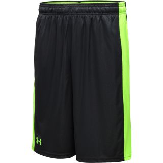 UNDER ARMOUR Mens Micro Printed 10 Training Shorts   Size: Small, Black/hyper