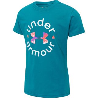 UNDER ARMOUR Girls Wordmark Graphic Short Sleeve T Shirt   Size XS/Extra