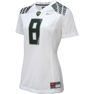 NIKE Womens Oregon Ducks #8 White College Football Game Replica Jersey   Size