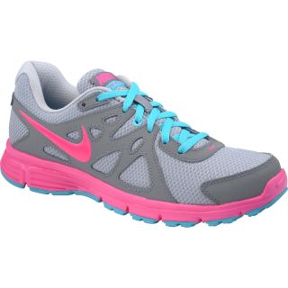 NIKE Womens Revolution 2 Running Shoes   Size: 9.5, Wolf Grey/pink