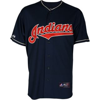 Majestic Athletic Cleveland Indians Blank Replica Alternate Navy Jersey   Size: