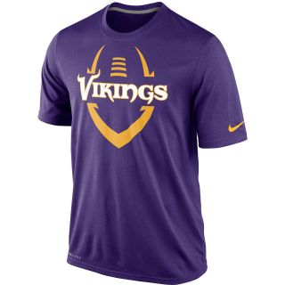 NIKE Mens Minnesota Vikings Dri FIT Legend Icon Short Sleeve T Shirt   Size: