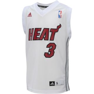 adidas Youth Miami Heat Dwayne Wade Chase Jersey   Size: Large, White