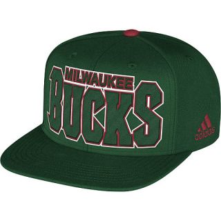 adidas Mens Milwaukee Bucks 2013 NBA Draft Snapback Cap, Multi Team