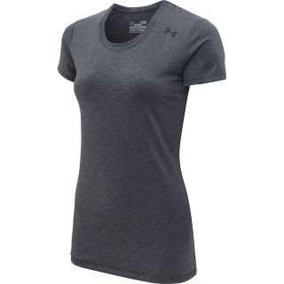 UNDER ARMOUR Womens HeatGear Sonic Short Sleeve T Shirt   Size Medium, Carbon