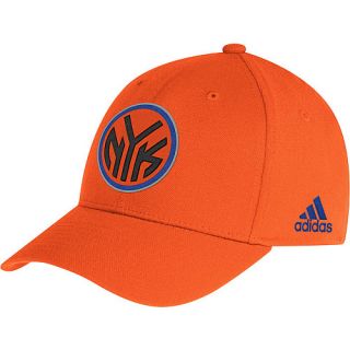adidas Mens New York Knicks Team Color Structured Flex Cap   Size L/xl