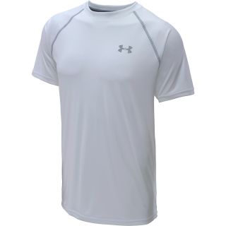 UNDER ARMOUR Mens UA Run Short Sleeve T Shirt   Size: 2xl, White/steel