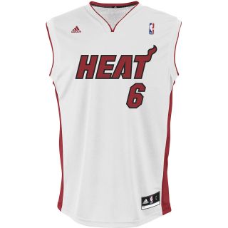 adidas Mens Miami Heat LeBron James Revolution 30 Home Replica Jersey   Size:
