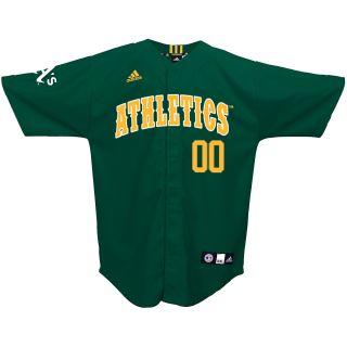 adidas Youth Oakland Athletics Replica Baseball Jersey   Size: 4, Hunter