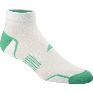SOF SOLE Fit Performance Running Low Cut Socks   Size: Medium, White/green