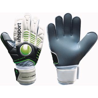 uhlsport Ergonomic Super Graphit Soccer Glove   Size: 8, Black/flash Green