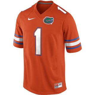 NIKE Mens Florida Gators #1 Orange College Football Game Replica Jersey   Size: