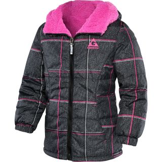 GERRY Girls Natalie Reversible Winter Jacket   Size: Medium, Black/pink
