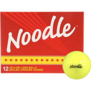 NOODLE Yellow Long Golf Balls   12 Pack, White/magenta/blue