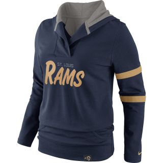 NIKE Womens St. Louis Rams Play Action Hooded Top   Size: Large, College
