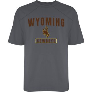T SHIRT INTERNATIONAL Mens Wyoming Cowboys Fitness Short Sleeve T Shirt   Size
