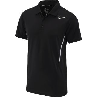 NIKE Mens Power UV Polo Shirt   Size: Medium, Black/white