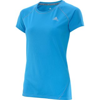 adidas Womens Sequencials Run Short Sleeve T Shirt   Size: Medium, Solar Blue