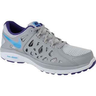 NIKE Womens Dual Fusion Run 2 Running Shoes   Size: 7, Grey/purple