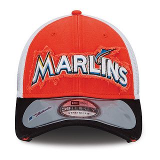 NEW ERA Mens Miami Marlins 39THIRTY Clubhouse Cap   Size: M/l, Orange