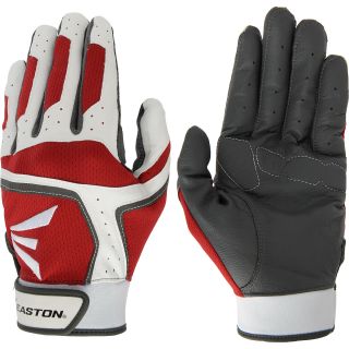 EASTON RF4 Padded Adult Baseball Batting Gloves   Size: Small, White/red