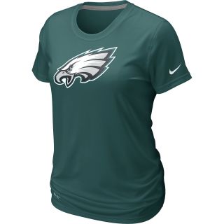 NIKE Womens Philadelphia Eagles Legend Logo T Shirt   Size: Large, Green/carbon