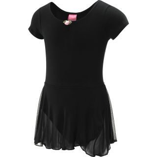 FUTURE STAR Capezio Girls Short Sleeve Dance Dress   Size: Xl, Black
