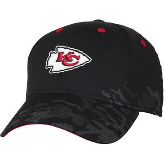 NFL Team Apparel Youth Kansas City Chiefs Shield Back Black Cap   Size: Youth,