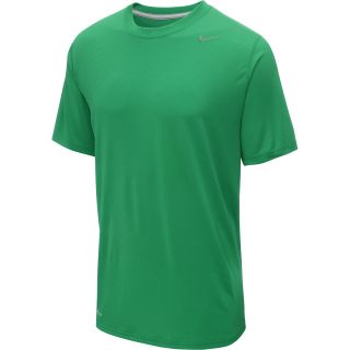 NIKE Mens Dri FIT Touch Short Sleeve T Shirt   Size: Small, Pine Green/grey